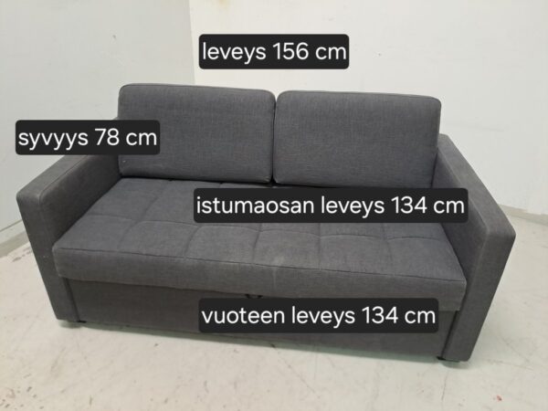 harmaa vuodesohva - Image 5